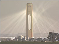 Solar thermal power station   Image: BBC